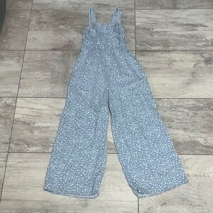 Art Class Light Blue Floral Jumpsuit